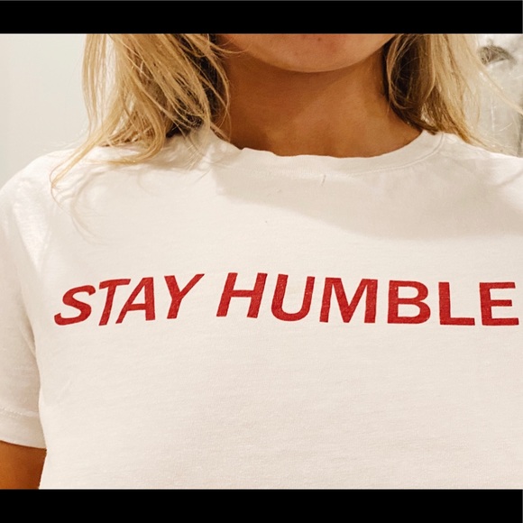 STAY HUMBLE CROP TEE - Picture 2 of 5